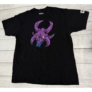 Fortnite Neff Ragnarok Mask Graphic T Shirt Size XL Black Rare HTF